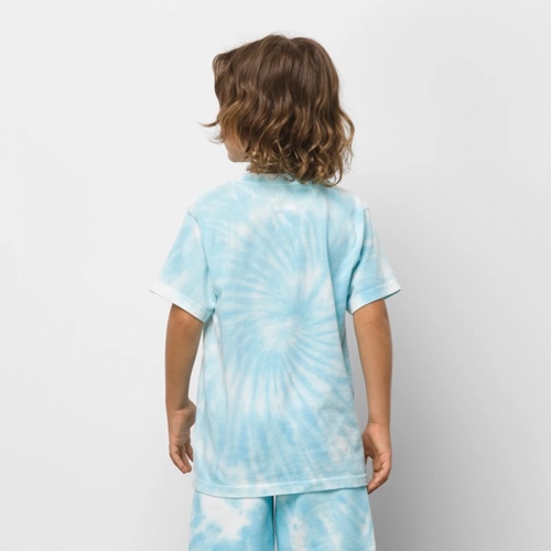 Burst Tie Dye SS Kids Aquatic