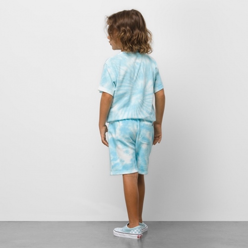 Burst Tie Dye Fleece Short Aquatic