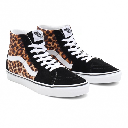 UA SK8 Hi Leopard Black
