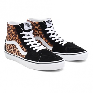 UA SK8 Hi Leopard Black