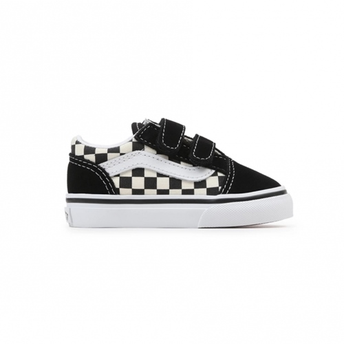 TD Old Skool V Primary Check Black White