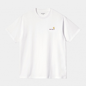 S/S American Script T-Shirt White