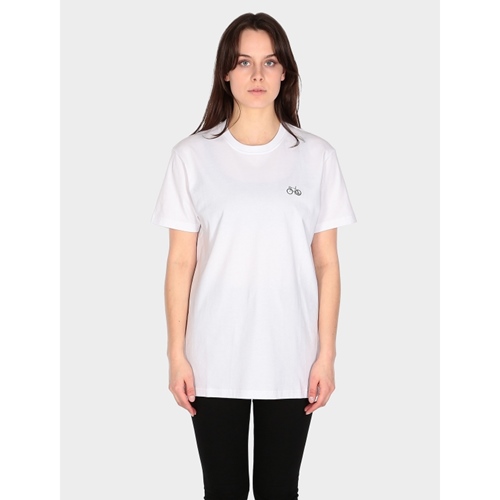 Peaceride Emb Tee White