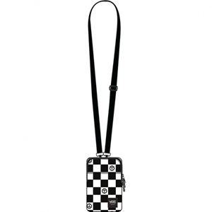 WM Call Waiting Lanyard Peac Black White
