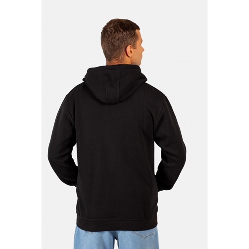 Staple Logo Zip Hoodie Deep Black