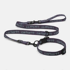 Script Dog Leash & Collar Artichoke Mist