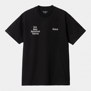S/S Letterman T-Shirt Black Wax