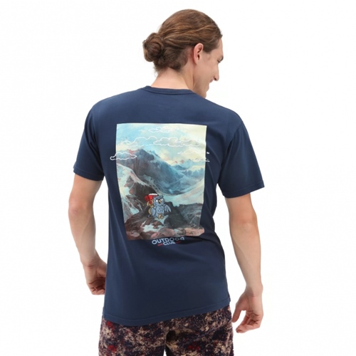 Outdoor Club SS Tee II Dress Blue