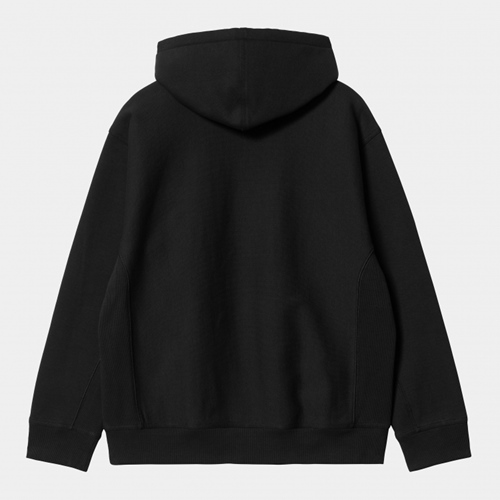 Hooded American Script Sweat Black