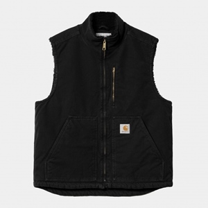 Arlington Vest Black Heavy Stone Wash