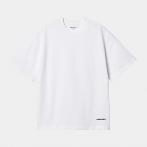 S/S Link Script T-Shirt White Black
