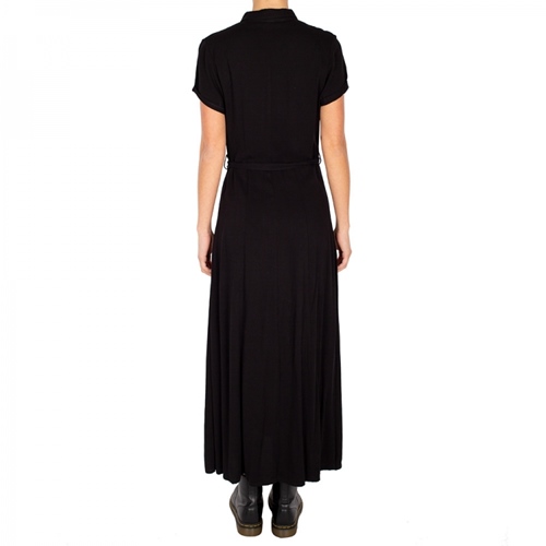 Civic Long Dress Black