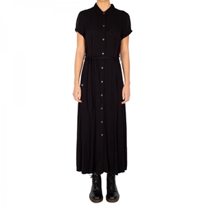 Civic Long Dress Black