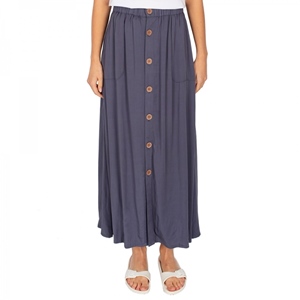 Civic Long Skirt Steelblue