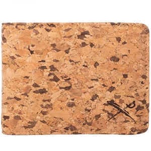 Cork Flag Wallet Brown