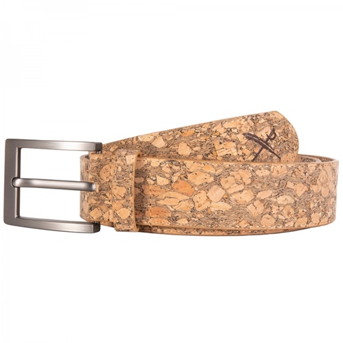Cork Flag Belt Brown
