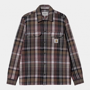L/S Valmon Shirt Check Hamilton Brown