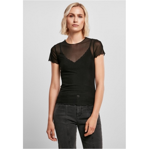 Ladies Mesh Tee Black