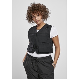 Ladies Short Tactical Vest Black