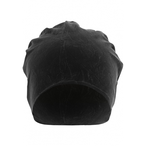 Stonewashed Jersey Beanie Black