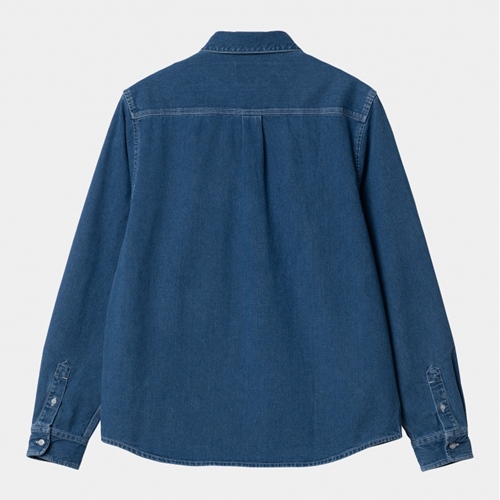 L/S Weldon Shirt Blue Heavy Stone Wash