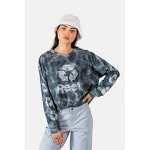 Women Akina Longsleeve Oil Dye Black