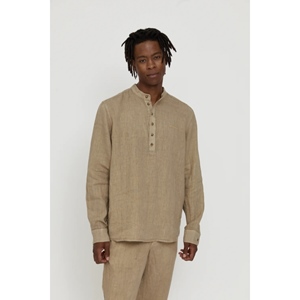 Luray Linen Shirt Sandy Olive