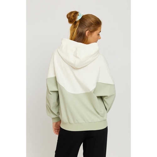 Monti Hoodie Milky Green Offwhite