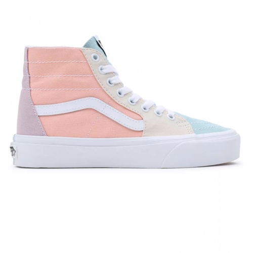 UA SK8 Hi Tapered Pastel Block True Wht