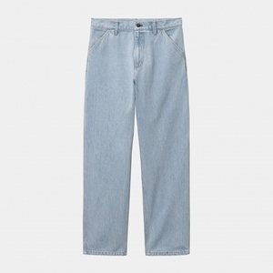 Single Knee Pant Blue Heavy Stone Bleach