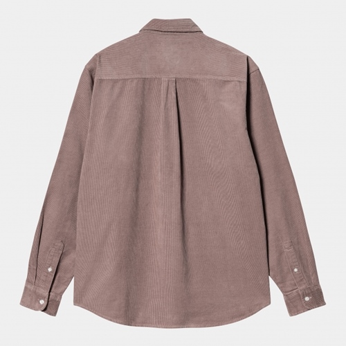 L/S Madison Fine Cord Shirt Lupinus Wht