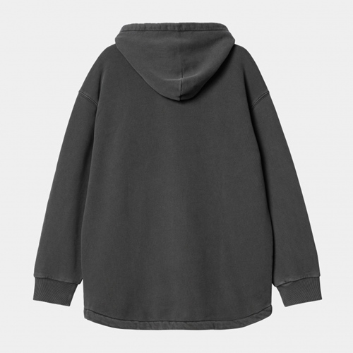 Hooded Arling Sweat Black Garment Dyed