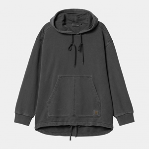 Hooded Arling Sweat Black Garment Dyed
