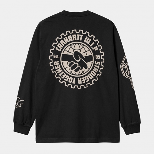 L/S Stronger T-Shirt Soot White