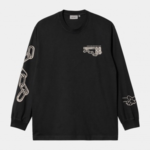L/S Stronger T-Shirt Soot White
