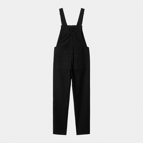 W Bib Overall Black Rinsed